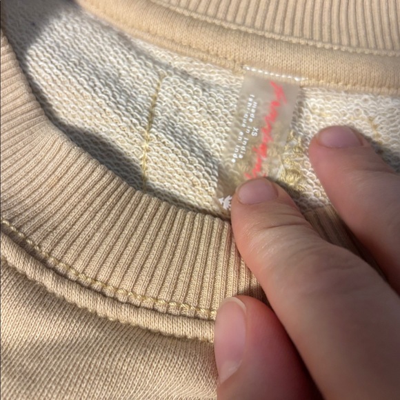 Free People FP Movement All Star Buti Logo Pullover sweatshirt in the Pink Sand - Picture 5 of 6